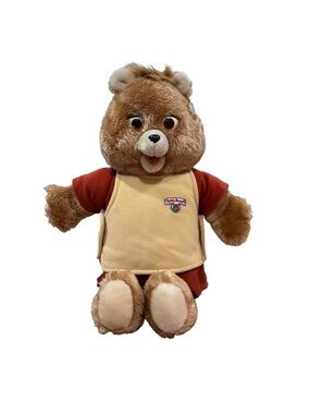 Vintage 1985 Teddy Ruxpin Talking Bear w/ Tape Parts Repair